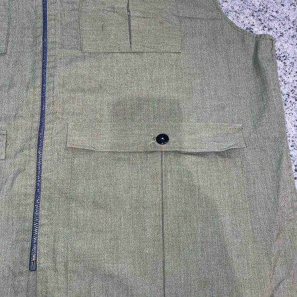 🍀3 FOR $15🍀 | Handmade | Olive | Vest | Zipper Close | 4 Lg Pocket | Gardening - Picture 16 of 16